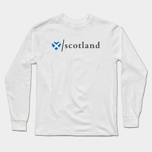 Love Scotland Saltire Heart Long Sleeve T-Shirt